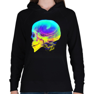 PRINTFASHION Radikális gondolatok - Női kapucnis pulóver - Fekete