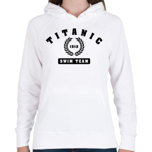 PRINTFASHION titanic-swim-team-black - Női kapucnis pulóver - Fehér