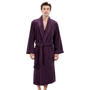 Soft Cotton LORD férfi fürdőköpeny L Sötét lila / Dark purple
