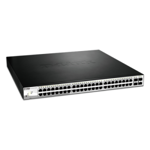 DLINK D-Link Switch 48x1000Mbps+4x1000/SFP Smart Poe ((PoE: 370 watt/48 port/802.3at)