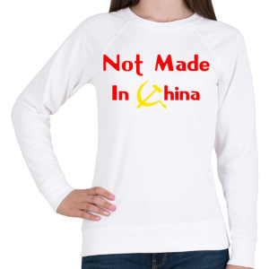 PRINTFASHION not-made-in-china-2 - Női pulóver - Fehér