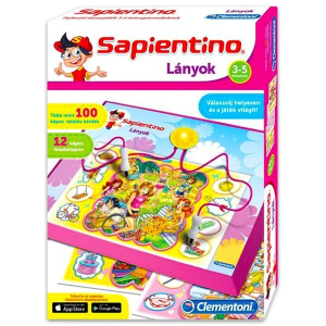 Clementoni - Sapientino Lányok fejlesztő társasjáték (64041)