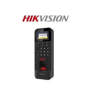 Hikvision DS-K1T804MF beléptető vezérlő, Mifare(13.56Mhz), LCD, kártya/kód/ujjlenyomat, RJ45/RS-485/WG26/WG34, 12VDC