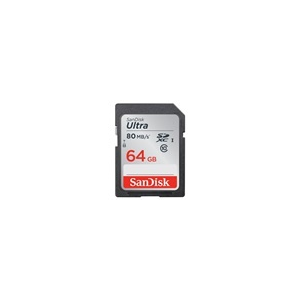 Sandisk 64 GB SDXC Card Ultra (SDSDUNC-064G-GN6IN, 80 MB/s, Class 10, UHS-I)