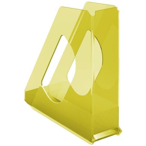 ESSELTE Iratpapucs, műanyag, 68 mm, ESSELTE "Colour`Ice", sárga