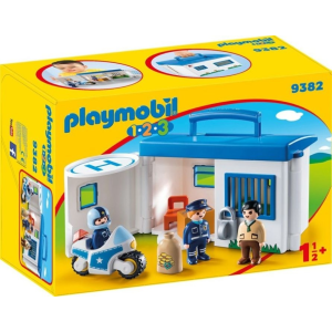 Playmobil 1.2.3 Hordozható rendőrállomás 9382