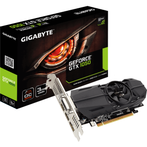 Gigabyte GeForce GTX 1050 OC Low Profile 3GB GDDR5 videókártya (GV-N1050OC-3GL)