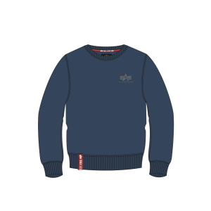 Alpha Indsutries Basic Sweater Small Logo - replica blue