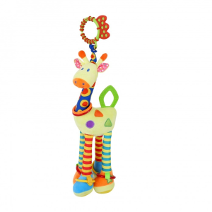 Lorelli Toys plüss játék rágókával - zsiráf