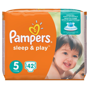 Pampers Sleep &amp; Play pelenka, Junior 5, 11-18 kg, 42 db-os