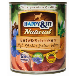 Happy&amp;Fit Happy&Fit Natural Ente&Schinken mit Kürbis&Aloe Vera 400g