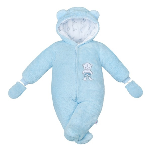 NEW BABY | New Baby Nice Bear | Téli kezeslábas New Baby Nice Bear kék | Kék | 74 (6-9 h)