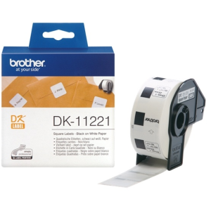 Brother DK-11221 Öntapadós etikett cimke tekercsben 23mm x 23mm (1000 db)