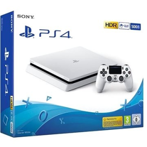 Sony PlayStation 4 Slim (PS4 Slim) 500GB Glacier White