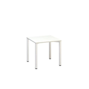 Alfa Office Alfa 200 irodai asztal, 80 x 80 x 74,2 cm, egyenes kivitel, fehér mintázat, RAL9010%