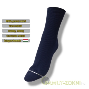  Brigona Komfort gumi nélküli zokni - kék 37-38