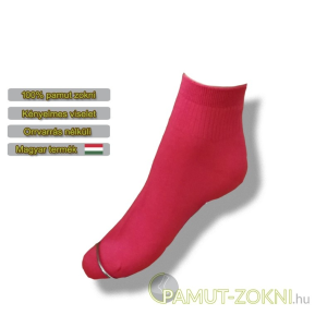  Bordás boka zokni - rózsaszín 35-36