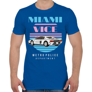 PRINTFASHION Miami Vice - Férfi póló - Királykék