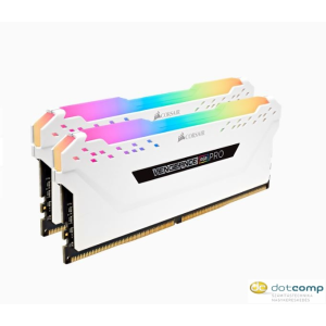 Corsair 16GB 3000MHz DDR4 RAM Corsair Vengeance RGB CL15 fehér (2x8GB) /CMW16GX4M2C3000C15W/