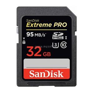 Sandisk Extreme Pro SDHC 32GB UHS-I U3 (95 MB/s) memóriakártya (173368)