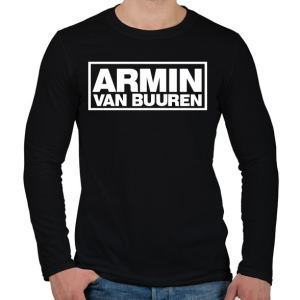 PRINTFASHION Armin Van Buuren - Férfi hosszú ujjú póló - Fekete