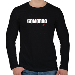 PRINTFASHION Gomorra series - Férfi hosszú ujjú póló - Fekete