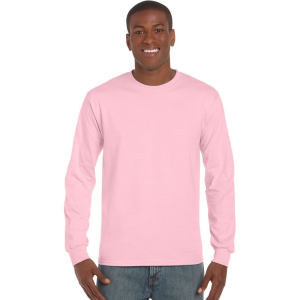 GILDAN hosszúujjú póló, világos rózsaszín