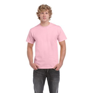 GILDAN környakas póló, világos rózsaszín