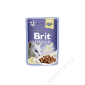 Brit Premium Cat tasakos Delicate Fillets in Jelly with Beef 85g