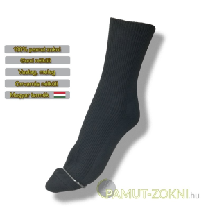  Brigona Komfort gumi nélküli zokni - szürke 41-42