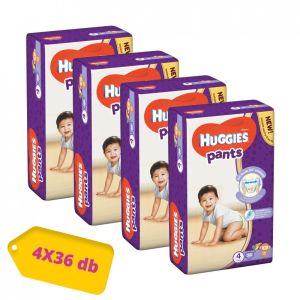 Huggies Pants bugyipelenka Maxi 4, 9-14 kg HAVI PELENKACSOMAG 4x36 db