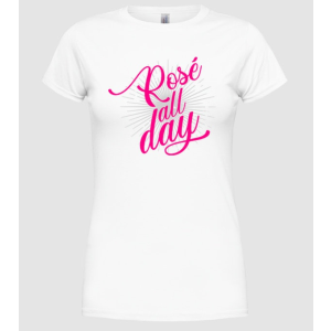 Pólómánia Rosé all day - Női Kereknyakú Póló