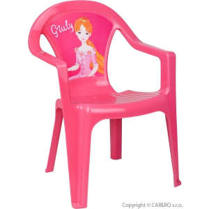 STAR PLUS Gyerek kerti bútor- műanyag szék rózsaszín Giuly