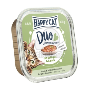 Happy Cat Happy Cat Duo pástétomos falatkák - Baromfi és bárány 24 x 100 g