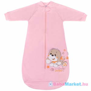 NEW BABY Baba hálózsák - New Baby kutyus rózsaszín 86 (12-18 h)