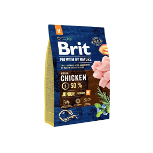 Brit Premium By Nature Junior Medium kutyatáp 3kg
