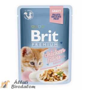 Brit Premium Cat Pouch with Chicken Fillets in Gravy for Kitten