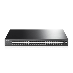 TP-Link Switch 48x1000Mbps (48xPOE) + 4xGigabit SFP, Menedzselhető, T1600G-52PS(TL-SG2452P)