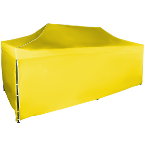 Expodom Gyorsan összecsukható sátor 3x6 m - acél, Sárga, 4 oldalfal