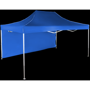 Expodom Gyorsan összecsukható sátor 3x4,5 m - alumínium, Kék, 1 oldalfal