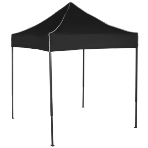 Expodom Gyorsan összecsukható sátor 2x2 m – acél, Fekete, Oldalfalak nélkül