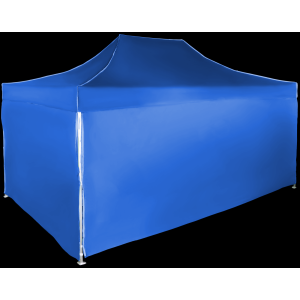 Expodom Gyorsan összecsukható sátor 3x4,5 m - alumínium, Kék, 4 oldalfal