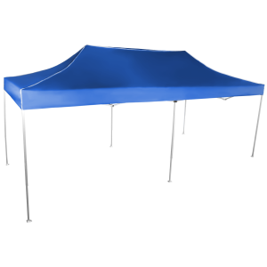 Expodom Gyorsan összecsukható sátor 3x6 m - alumínium, Kék, Oldalfalak nélkül