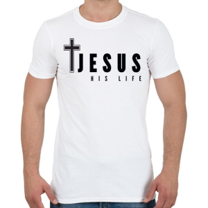 PRINTFASHION jesus his life - Férfi póló - Fehér