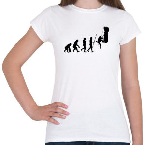PRINTFASHION Hiking Evolution - Női póló - Fehér