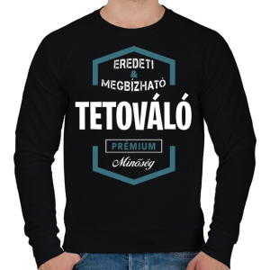 PRINTFASHION Tetováló prémium minőség - Férfi pulóver - Fekete