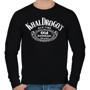 PRINTFASHION KhalDrogo's whiskey - Férfi pulóver - Fekete