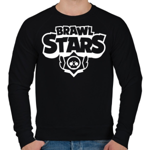 PRINTFASHION Brawl Stars Logo White - Férfi pulóver - Fekete