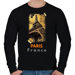 PRINTFASHION paris - Férfi pulóver - Fekete