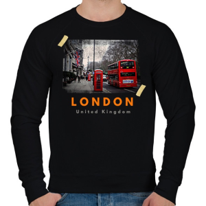 PRINTFASHION london - Férfi pulóver - Fekete